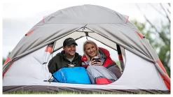 ALPS Mountaineering Zenith +30 Degrees Sleeping Bag -Outdoor Camping Equipment opplanet alps mountaineering zenith 30 degrees sleeping bag long gray red 4302642 av 3