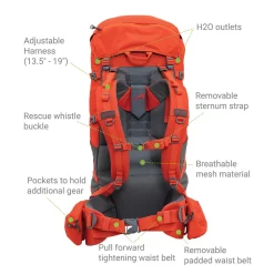 Alps Mountaineering Red Tail 65 -Outdoor Camping Equipment red tail 65 chili 2020 back call outs 01 2