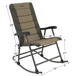 Alps Mountaineering Rocking Chair -Outdoor Camping Equipment rocking chair brown 2021 dimensions